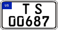 Federal license plates, US Army in Germany (temporary)