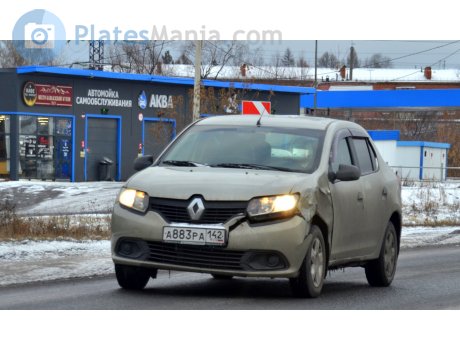 а883ра142, Renault Logan