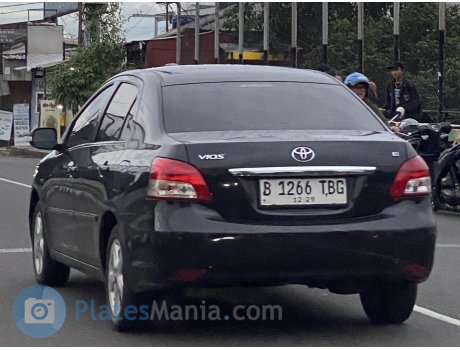 B 1266 TBG, Toyota Vios