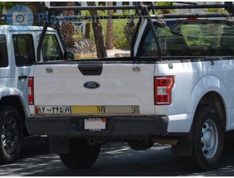 ۱۲‎ب‎۳۴۵ ۶۷, License plate without vehicle