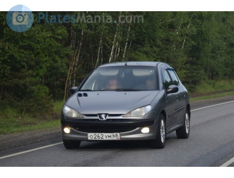 о262ум68, Peugeot 206