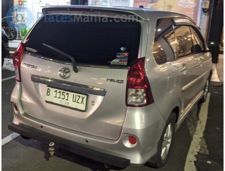 B 1151 UZX, Toyota Avanza