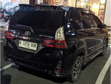 B 1250 VOK, Toyota Avanza