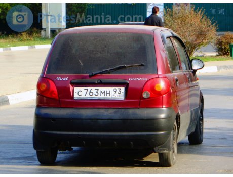 с763мн93, Daewoo Matiz