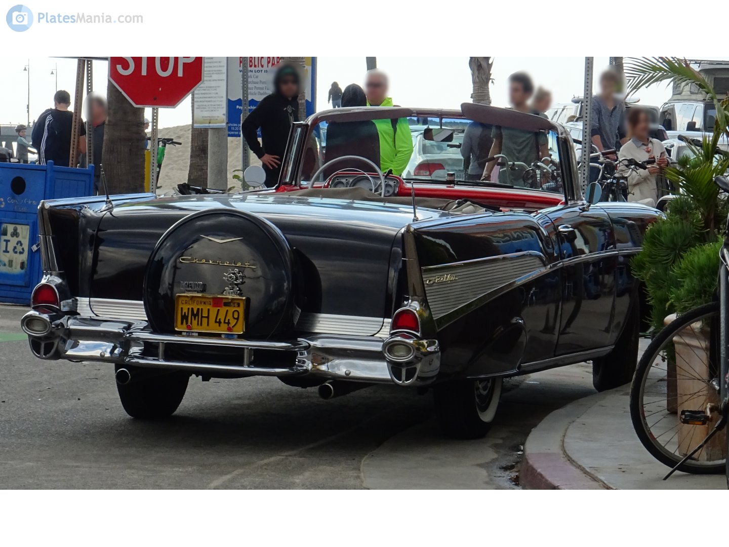 WMH 449, Chevrolet Bel Air 2nd gen 1957 2-door Convertible (2434; A-body), 2nd facelift, 1956–1957