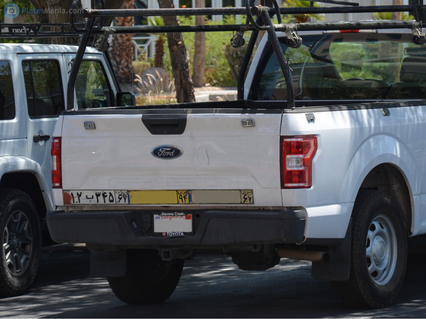 ۱۲ب۳۴۵ ۶۷, License plate without vehicle 