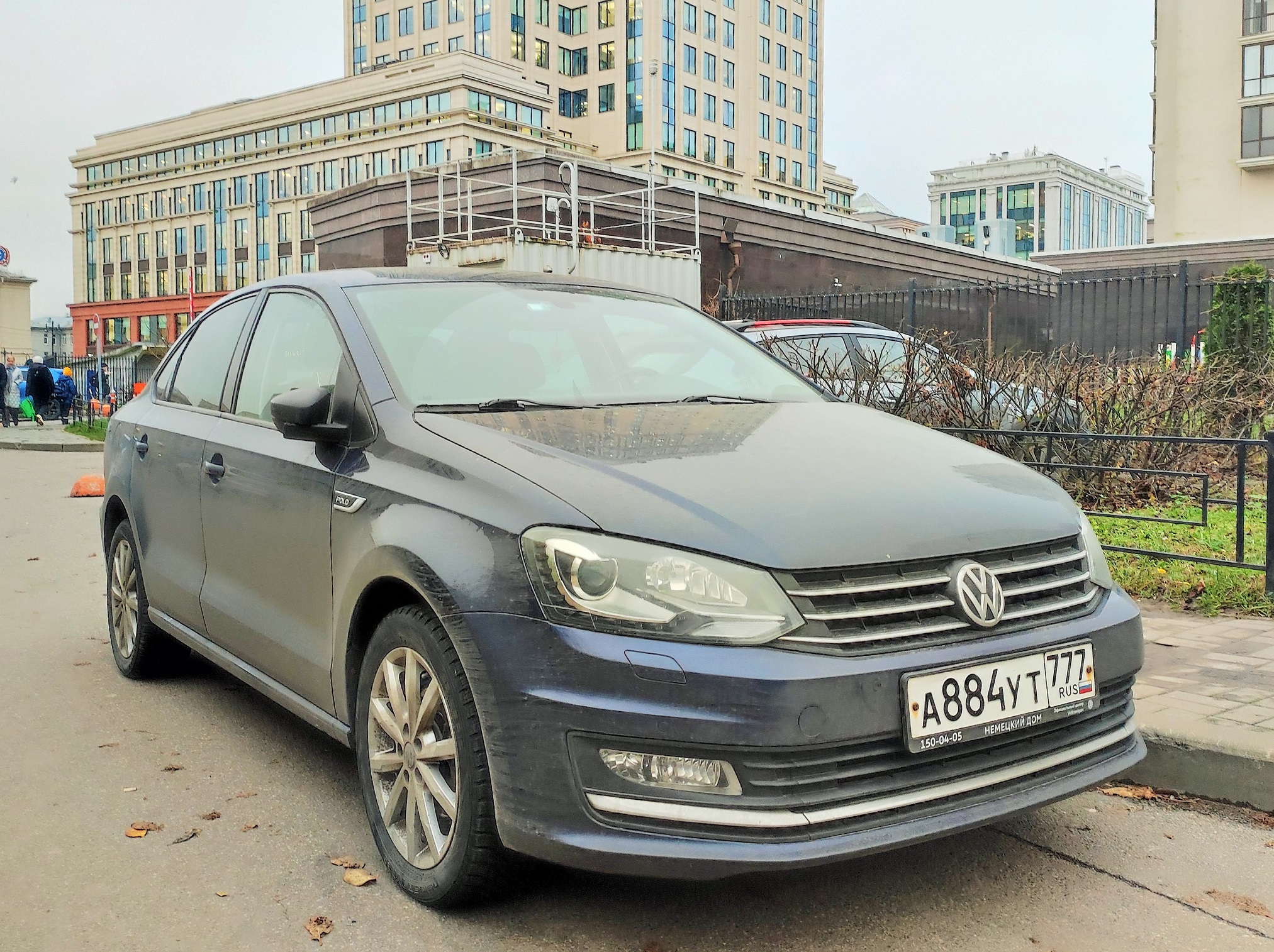 а 884 ут 777, Volkswagen Polo 5th gen Sedan (A05), 1st facelift, 2015–2020