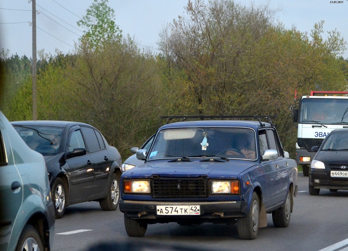 а 574 тк 42, Lada (VAZ) 2107 Жигули (Nova / Riva / Signet / 1500), 1982–2014