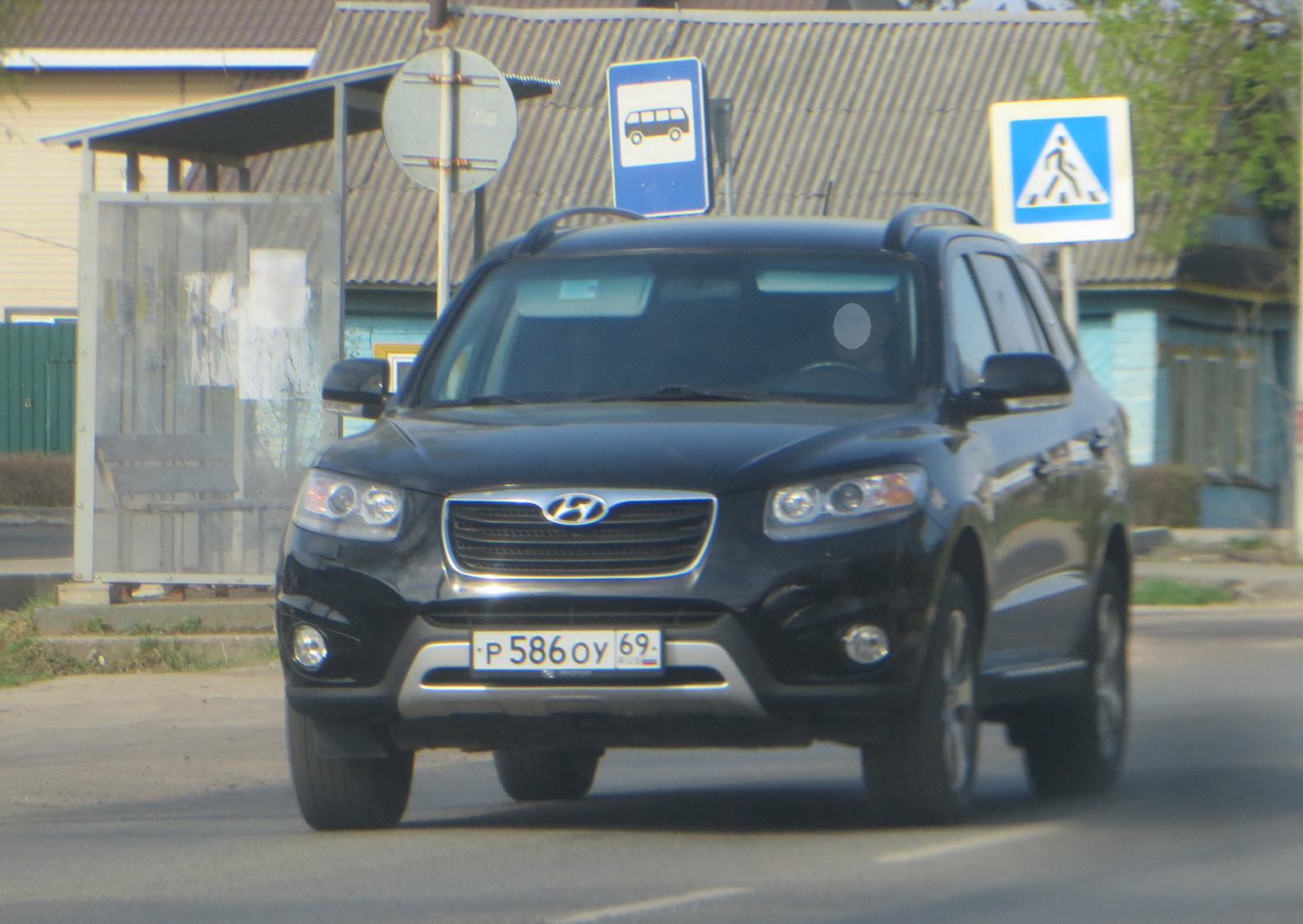 р 586 оу 69, Hyundai Santa Fe 2nd gen (CM), facelift, 2009–2012