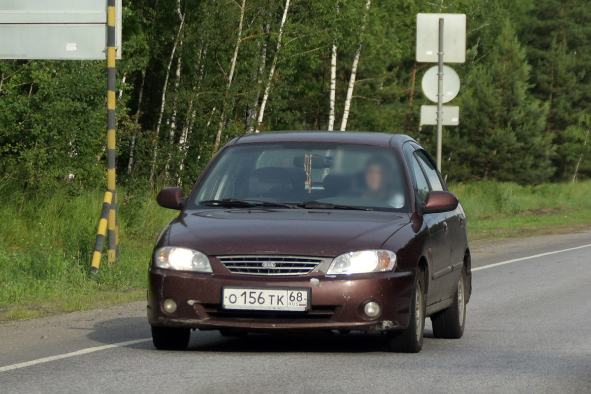 о 156 тк 68, Kia Spectra 1st gen Sedan (SD), 2001–2004 (–2011 for others)
