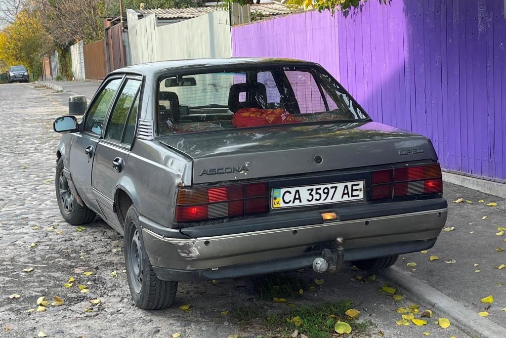 CA 3597 AE, Opel Ascona 3rd gen 4-door Sedan (C), 1981–1988
