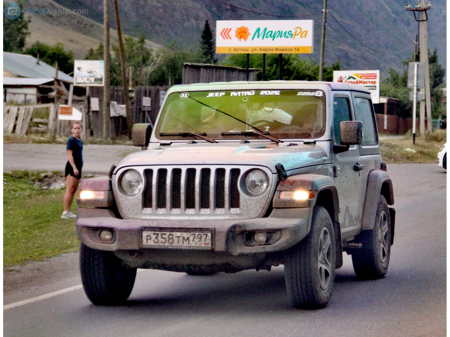 р 358 тм 797, Jeep Wrangler 3rd gen 3-door SUV (JK), 2006–2018