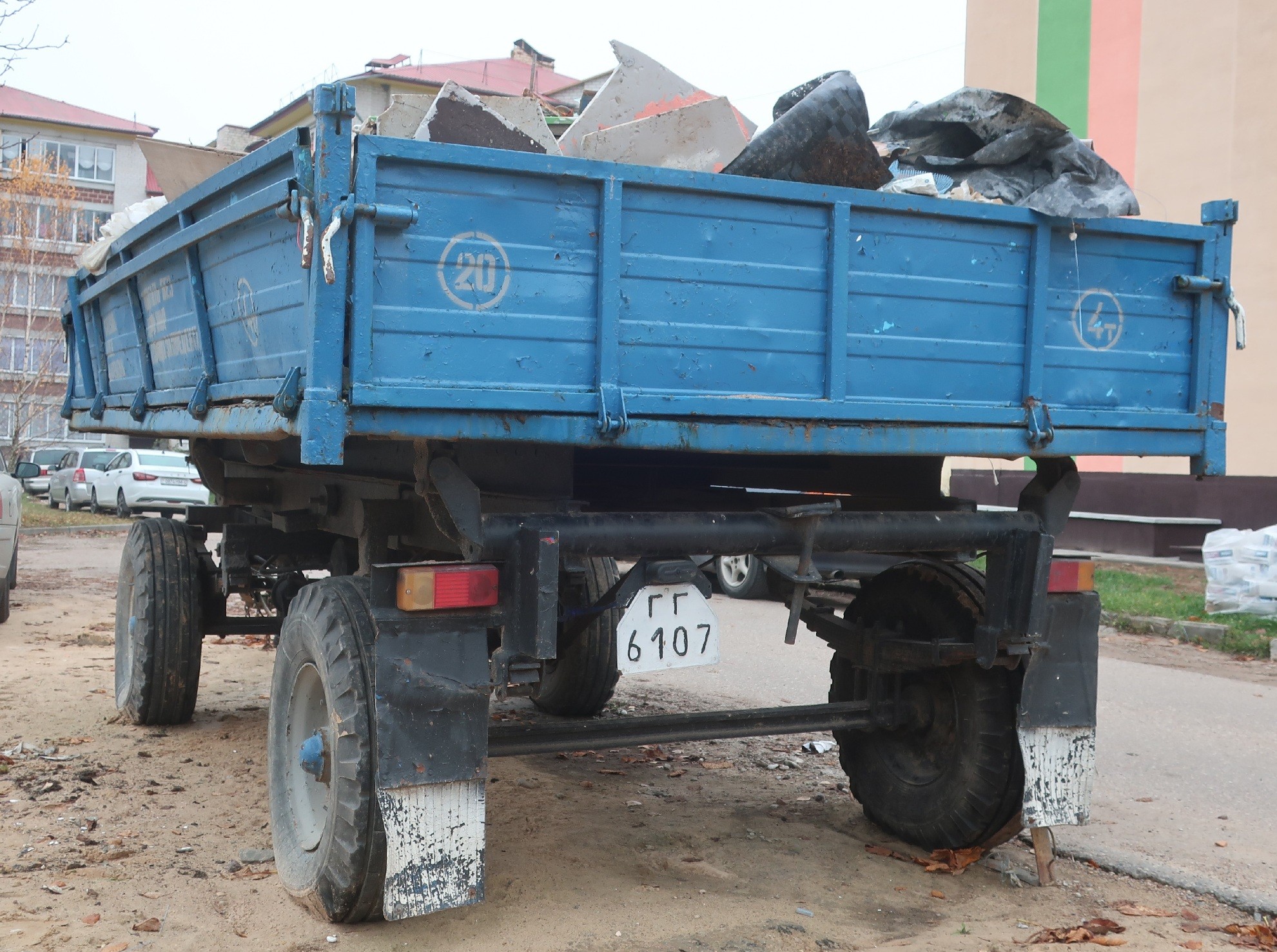 ГГ 6107, Trailers for special vehicles (1977) 