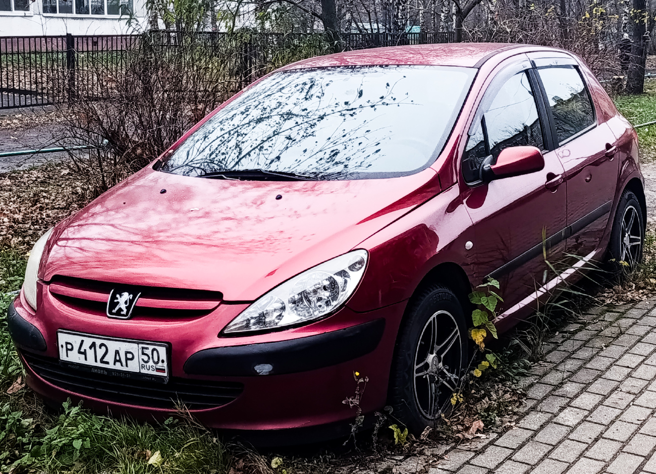 р 412 ар 50, Peugeot 307 1st gen 5-door Hatch (T5/T6), 2001–2008 (–2011 for LATAM- and –2014 for CN-market)