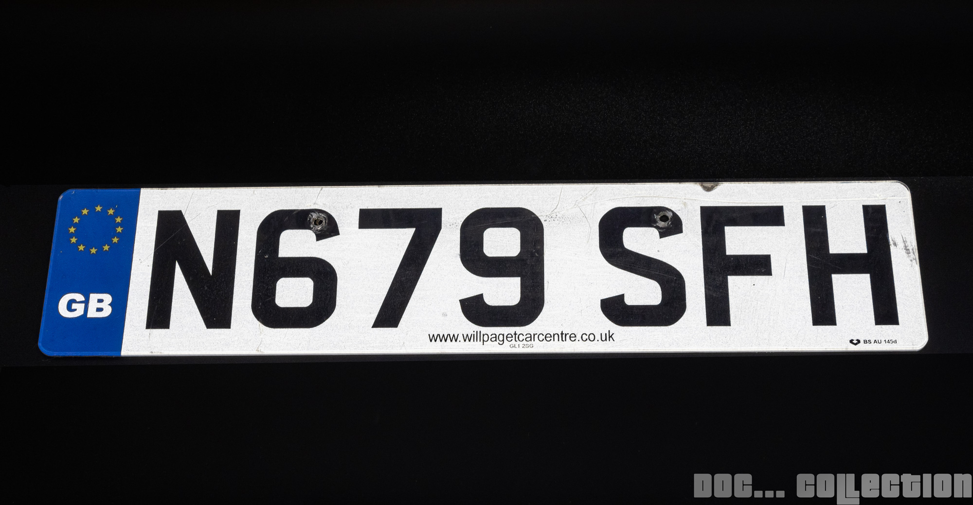 N679SFH, License plate without vehicle 