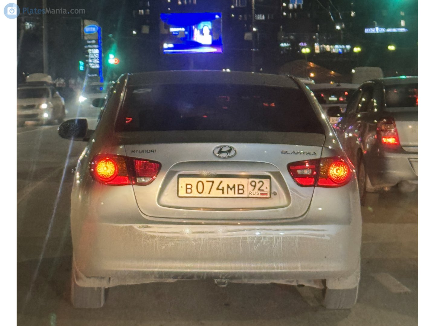в 074 мв 92, Hyundai Elantra 