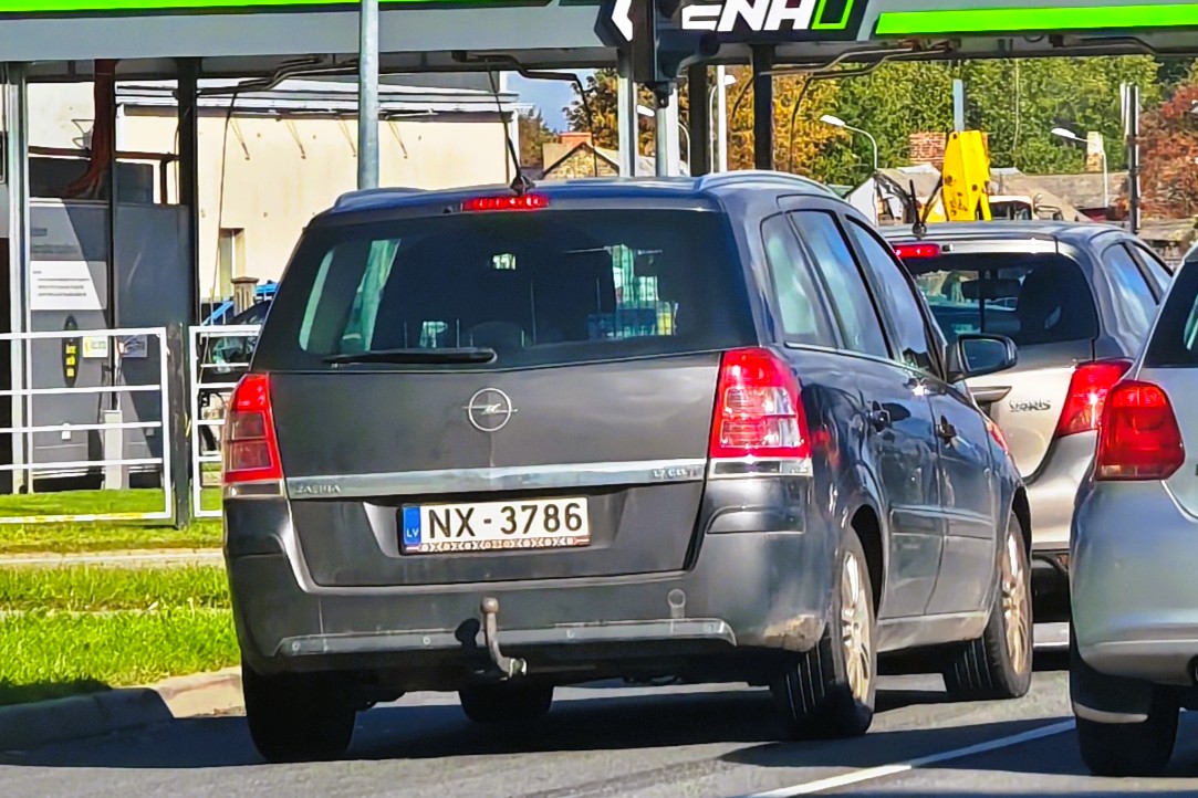 NX-3786, Opel Zafira 2nd gen (Family) (B; A05), 2005–2014