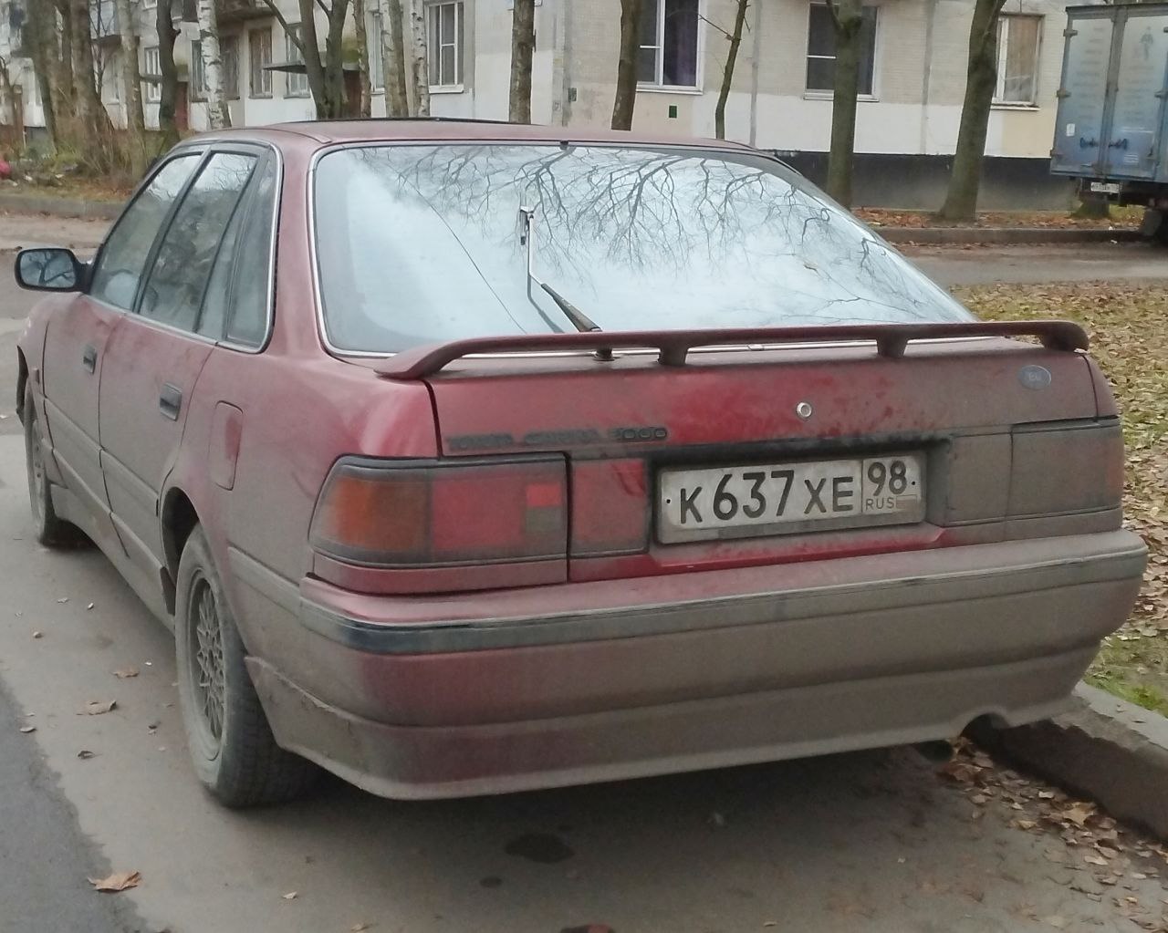 к 637 хе 98, Toyota Carina II 2nd gen (T170) Liftback, 1988–1992