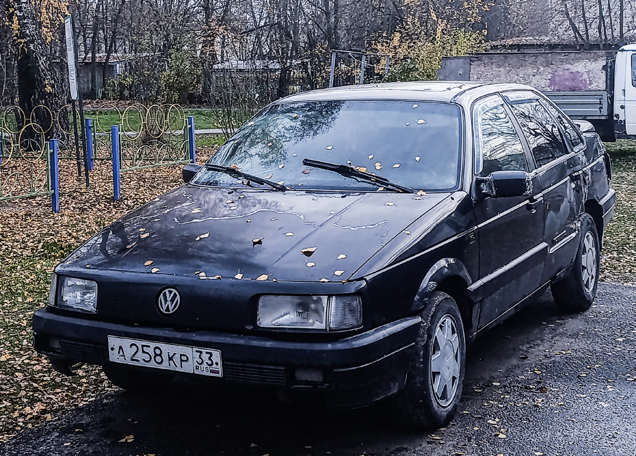 а 258 кр 33, Volkswagen Passat 3rd gen Sedan (B3; 35i), 1988–1993