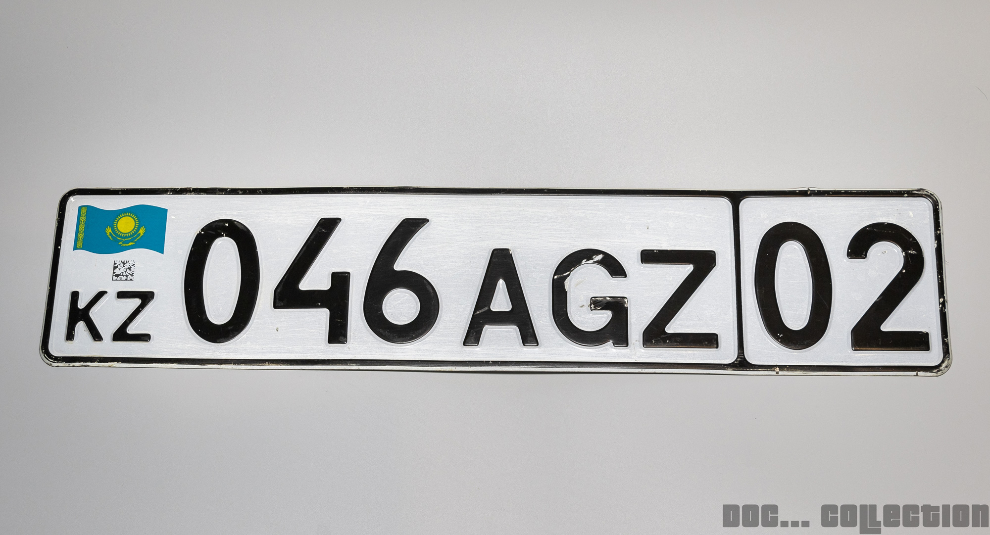 046 AGZ 02, License plate without vehicle 