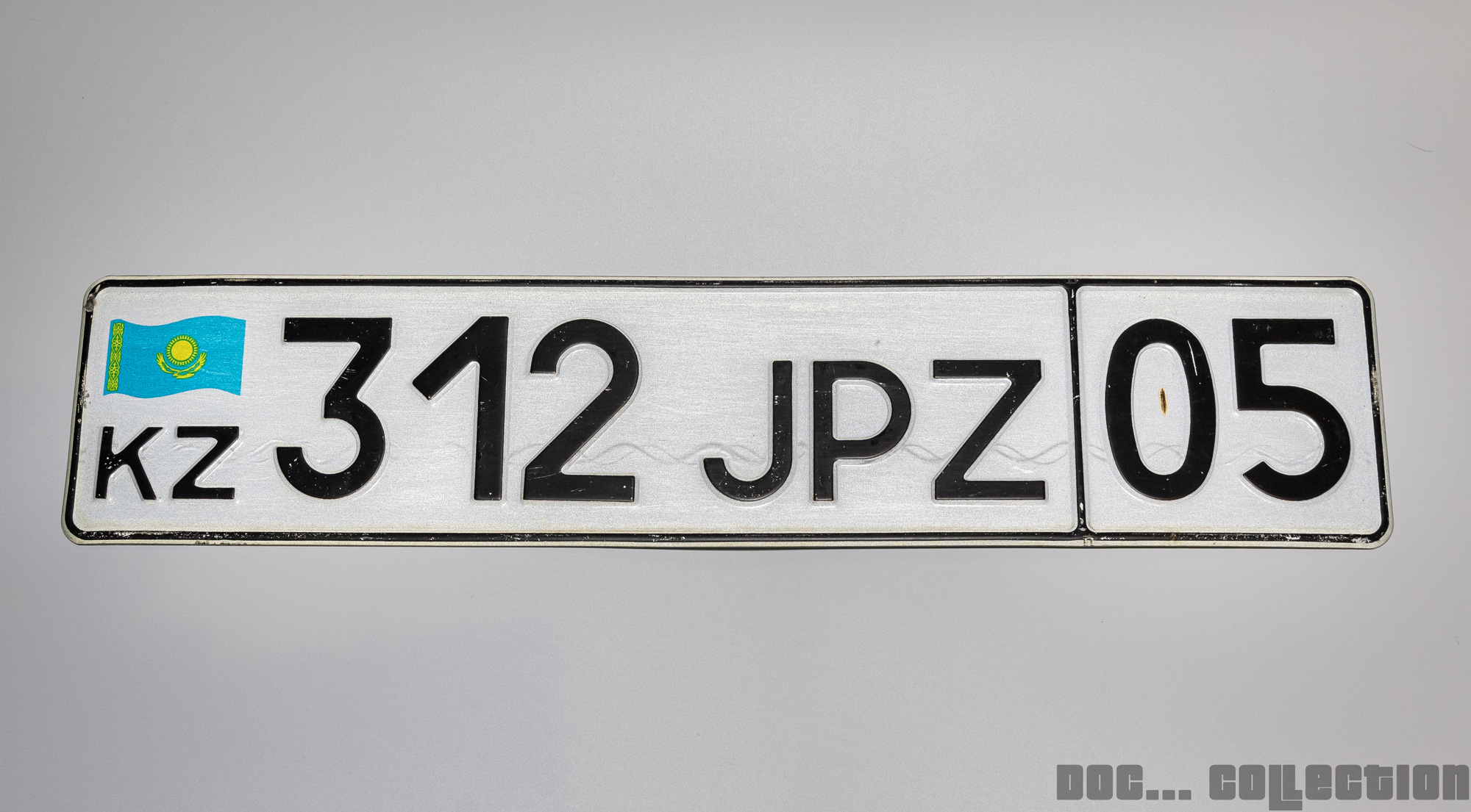 312 JPZ 05, License plate without vehicle 
