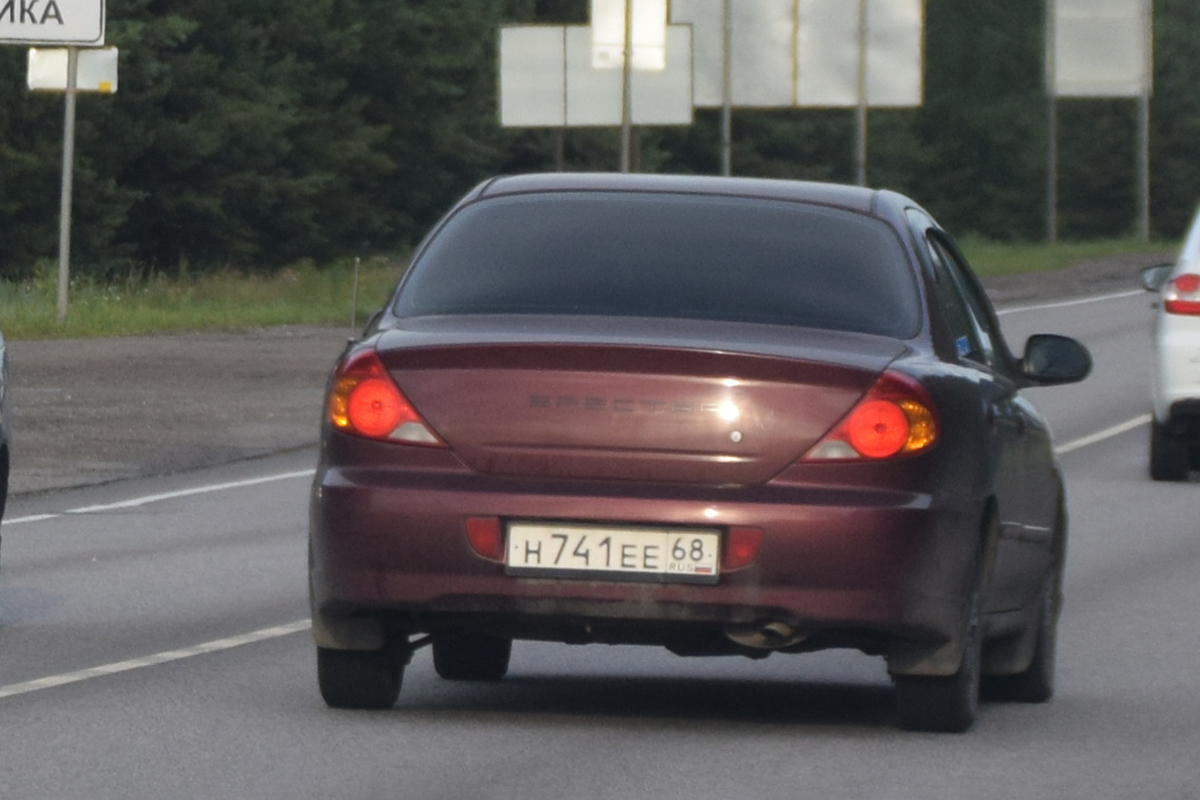 н 741 ее 68, Kia Spectra 1st gen Sedan (SD), 2001–2004 (–2011 for others)
