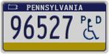 Pennsylvania, Vehicles for disabled persons