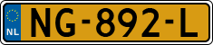 License plate of the Netherlands, Cars