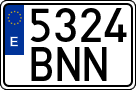License plates of Spain, Ordinary (2000)