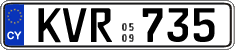 License plate of Cyprus, Regular plates