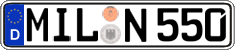 German license plate, Regular plates