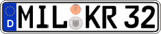 German license plate, Regular plates