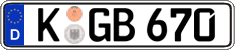 German license plate, Regular plates
