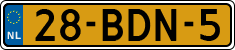 License plate of the Netherlands, Heavy Commercial Vehicles (1994 system)