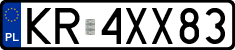 License plates of Poland, Regular car plates