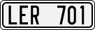License plate of Sweden, Regular plates