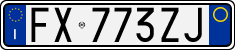 License plate of Italy, Cars (1994 year series)
