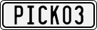License plate of Sweden, Vanity Plates