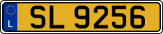 License plate of Luxembourg, 2003 year system