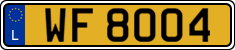 License plate of Luxembourg, 2003 year system