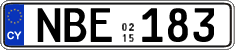 License plate of Cyprus, Regular plates