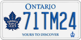 Ontario, Specialty plates (12AB34)