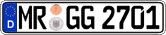 German license plate, Regular plates