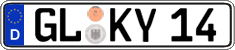 German license plate, Regular plates