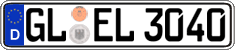 German license plate, Regular plates