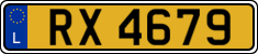License plate of Luxembourg, 2003 year system