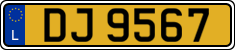 License plate of Luxembourg, 2003 year system