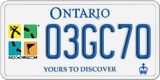 Ontario, Specialty plates (12AB34)