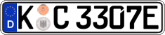 German license plate, Electric vehicles