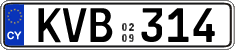 License plate of Cyprus, Regular plates